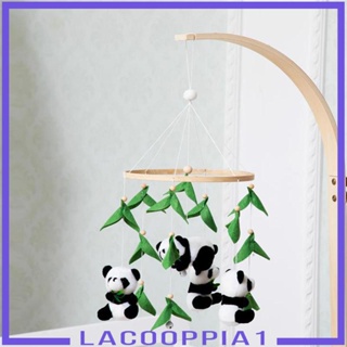 [Lacooppia1] ของเล่นโมบายไม้ รูปสัตว์น่ารัก สําหรับตกแต่งเพดานห้องเด็กเล็ก