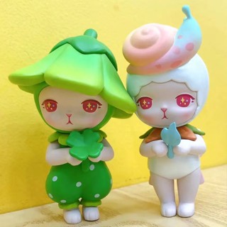 【 ของแท้ 】POPMART Bunny Forest Series Blind Box Doll กล่องสุ่ม รูปกระต่าย เหมาะกับของขวัญคริสต์มาส ของเล่นสําหรับเด็ก