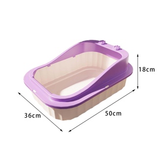 [Cuticate12] ถาดทรายแมว กันกระเด็น ทําความสะอาดง่าย สําหรับแมว