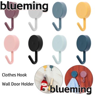 Blueming2 ตะขอแขวนเสื้อผ้า สีพื้น ไม่ต้องเจาะผนัง 10 ชิ้น