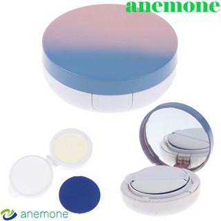 Anemone กล่องพัฟเปล่า แบบพกพา 15 กรัม 0.5 ออนซ์ พร้อมกระจกแต่งหน้า DIY