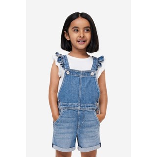 H&amp;M  Girl Denim dungaree shorts 1191566_1