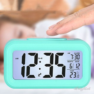 ✿ พร้อมหน้าจอดิจิตอล LCD ไฟปลุก Snooze แสดงนาฬิกา LED อิเล็กทรอนิกส์