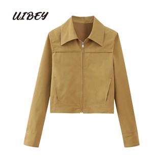 Uibey เสื้อโค้ท คอปก อเนกประสงค์ 3965