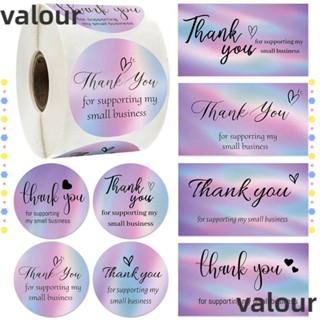 Valour สติกเกอร์ ลาย Thank You ขนาดเล็ก 50 ชิ้น 500 ชิ้น สําหรับตกแต่งกระเป๋า ลูกอม การ์ดอวยพร