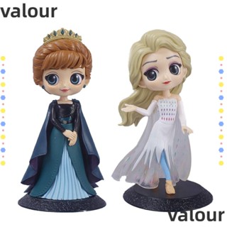 Valour ตุ๊กตาแอนนา เอลซ่า โฟรเซ่น PVC ขนาดเล็ก สําหรับตกแต่งเค้ก