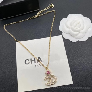 Top-quality Double C Brand New Letter Double C Full Diamond Small High Sense Affordable Luxury Fashion Trendy Versatility, Fashion and Personality Female Sweet and Cool Style Y2K E