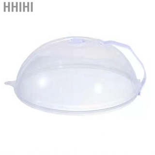 Hhihi Microwave Oven Splatter Cover High Temperature Resistant Plastic Guard Lid Clear  for Kitchen Tool