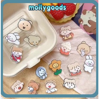 Moilyhd 1 ชิ้น น่ารัก เข็มกลัดแฟชั่น เครื่องประดับ เข็มกลัด อะคริลิค การ์ตูน pin