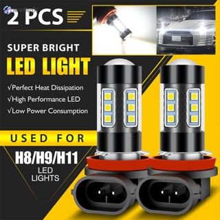 Jen หลอดไฟตัดหมอก Led H11 H8 80w 16smd พลังงานสูง ระบายความร้อนเร็ว สําหรับรถยนต์ 2 ชิ้น