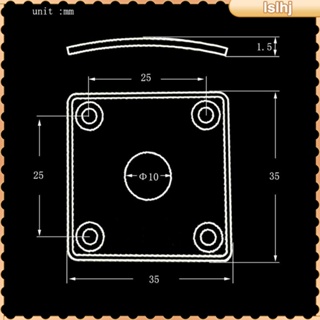 [Lslhj] แผ่นทองเหลือง ทรงสี่เหลี่ยม พร้อมสกรูยึด สําหรับกีตาร์ไฟฟ้า Lp 35 * 35 มม.