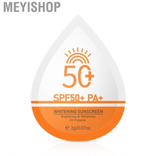 Meyishop Whitening Sunscreen UV Resistant 2g/0.07oz  Texture Bright Skin Makeup SPF50+ PA+ Facial