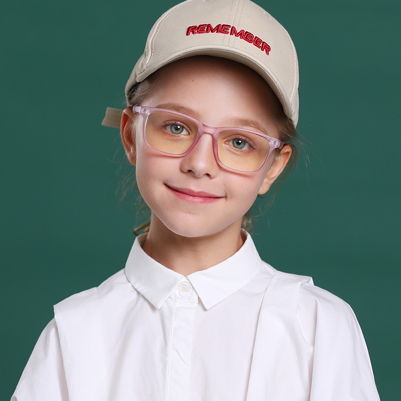 แว่นตาสายตาสั้น 1.56 HD (-25 ถึง -500) พร้อมฟิลเตอร์ ป้องกันแสงสีฟ้า ป้องกันรังสีอัลตราไวโอเลต ทรงสี่เหลี่ยม TR90 สําหรับเด็กอายุ 6 ถึง 12 ปี - รูปที่ 2