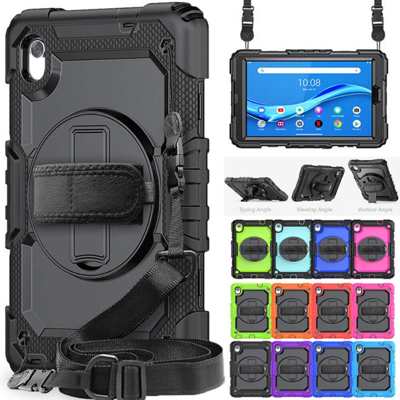 เคสโทรศัพท์มือถือแบบแข็ง พร้อมสายคล้องไหล่ สําหรับ Lenovo Tab M8 TB-8505F TB-8505X M8 (2nd Gen)
