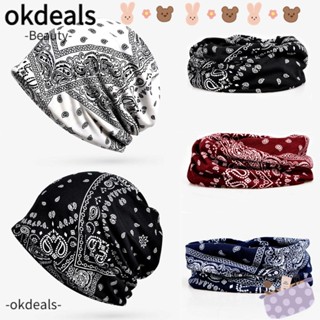 Okdeals หมวกผ้าโพกหัว หมวกบีนนี่ ยืดหยุ่น นิ่ม หมวกเคมี ฤดูใบไม้ผลิ ฤดูร้อน กีฬา ลําลอง มุสลิม ฮิญาบ