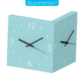 [Sunnimix1] นาฬิกาแขวนผนัง สองด้าน พร้อมไฟ สําหรับห้องครัว ห้องรับประทานอาหาร