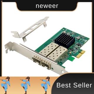 การ์ดเครือข่ายเซิร์ฟเวอร์ 82576EB PCI-E X1 Gigabit SFP ไฟเบอร์ E1G42EF