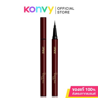 Mee Brightly Sharp Eyeliner มี อายไลเนอร์แบบลิควิดหัวพู่กัน กันน้ำ กันเหงื่อ ไม่ไหลเยิ้ม.