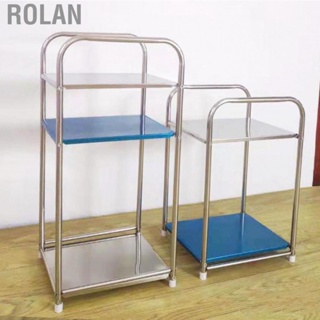 Rolan Storage Shelf Stainless Steel Heavy Duty Rack Side Shelving Table End Holder for Bathroom Bedroom