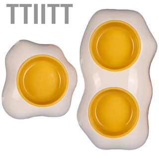 Ttiitt Bowl  Pet Ergonomic Design Prevent Slip for Indoor