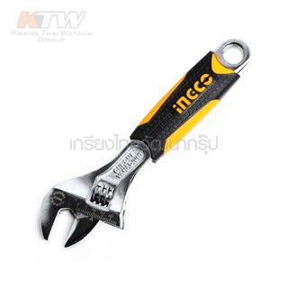 INGCO ประแจเลื่อน ด้ามหุ้มยาง 6 นิ้ว / 8 นิ้ว / 10 นิ้ว / 12 นิ้วรุ่นงานหนัก ( Adjustable Wrench ) คุณภาพดีToolsSupplies