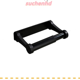 Suchenhd ที่ใส่ม้วนกระดาษทิชชู่ พร้อมสปริงโหลด อลูมิเนียม สีดําด้าน ที่ใส่กระดาษทิชชู่ ติดผนังห้องน้ํา ออแกไนเซอร์