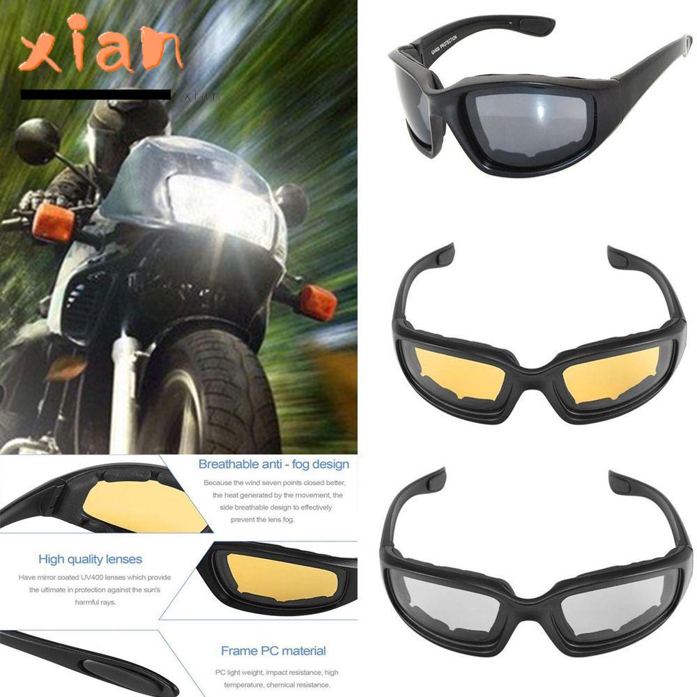 Xianen แว่นตาขี่รถจักรยานยนต์ กีฬากลางแจ้ง กันฝุ่น แว่นตาเท่