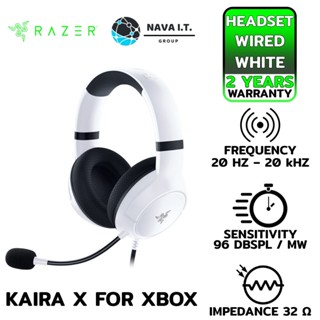 COINSคืน15%⚡FB9JMZV6⚡ RAZER หูฟัง KAIRA X FOR XBOX WIRED HEADSET FOR XBOX SERIES X|S สีขาว - ประกัน 2 ปี