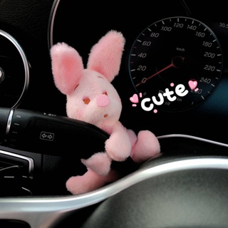 Car Pregnant Block Decoration Cute Ballet Pig Girl Heart Car Turn Light Wiper Blade Sets Doll Car Accessories iv45