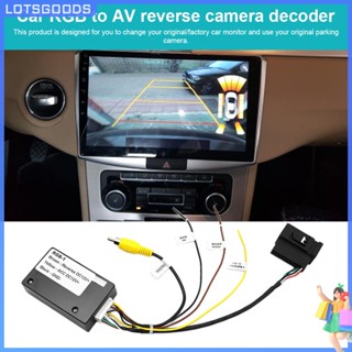 ★ Lotsgoods.th ★【พร้อมส่ง】ตัวแปลงกล้องถอยหลัง 12v RGB เป็น AV สําหรับ Volkswagen RCD510 RNS510 RNS315