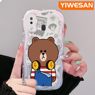 เคสโทรศัพท์มือถือใส แบบนิ่ม ลายการ์ตูนหมี กันกระแทก สําหรับ Samsung galaxy A30 A20 A31 A32 M10s