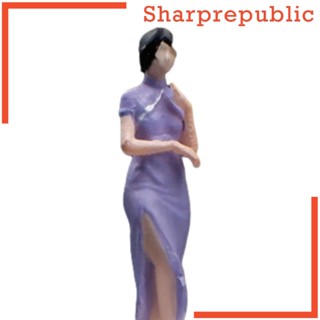 [Sharprepublic] ตุ๊กตาฟิกเกอร์เรซิ่น สเกล 1:64 สําหรับฉากไดโอราม่า รถไฟ DIY