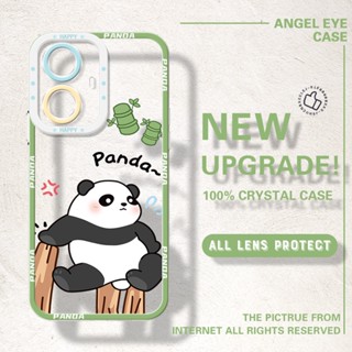 เคสโทรศัพท์มือถือแบบนิ่ม ใส กันรอยกล้อง ลายแพนด้าน่ารัก สําหรับ OPPO Reno5 5F 5K 5 Lite 6 Lite 6Z 7Z 8Z 7 Lite 8 Lite