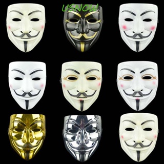 Usnow V for Vendetta หน้ากากพลาสติก แบบเต็มหน้า สําหรับปาร์ตี้