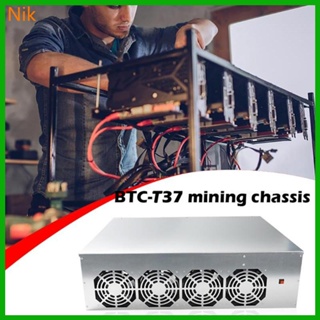 Btc-t37 ชุดขุดเหมืองอีเธอร์เลียม GPU พร้อม 6000 Bitcoin Crypto Spacing 50 มม.