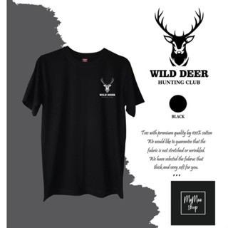 [S-5XL]WILD DEER(สินค้าขายดี)✨เสื้อยืดคอตตอนแท้ (M-3XL)