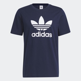 adidas ไลฟ์สไตล์ เสื้อยืด Adicolor Classics Trefoil ผู้ชาย สีน้ำเงิน IA4814