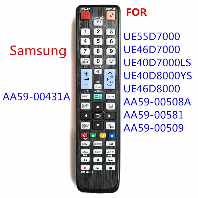 เปลี่ยนใหม่ AA59-005431A Fit สําหรับ Samsung 3D สมาร์ททีวี LCD LED Player รีโมทคอนโทรล PS51D8000 PS6