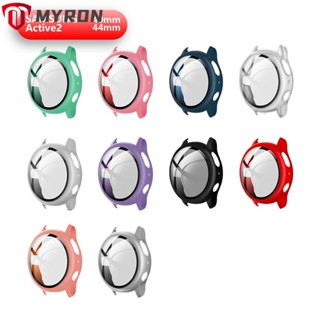 Myron เคสนาฬิกาข้อมือ PC แข็ง ผิวด้าน กันชน สําหรับ Galaxy Watch Active 2 40 มม. 44 มม.