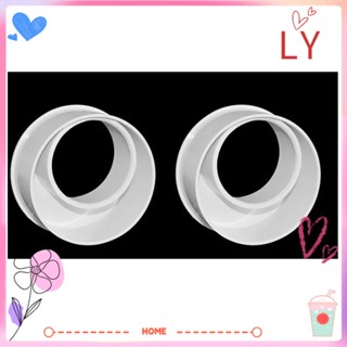 Ly บูชข้อต่อท่อระบายน้ํา PVC สีขาว DIY 2 ชิ้น