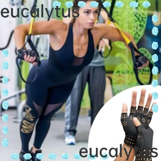 Eucalytus1 ถุงมือบําบัด บีบอัด ข้อต่อยืดหยุ่น คุณภาพสูง รองรับ Fingerless