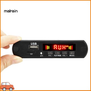 [Ma] โมดูลถอดรหัสเครื่องเล่น MP3 บลูทูธ 50 12V 2x25W พร้อมหน้าจอสี สําหรับรถยนต์