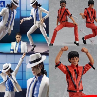 Shf โมเดลฟิกเกอร์ Michael Figma 096 MJ Thriller Michael Jackson ของเล่นสําหรับเด็ก