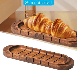 [Sunnimix1] ถาดไม้ สําหรับเสิร์ฟขนมปัง เครื่องดื่ม กาแฟ ขนมหวาน