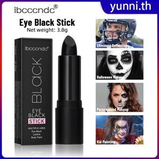 Ibcccndc Black Eye Paint วางฮาโลวีน Facial ลิปสติกสีดำครีมทาหน้าหน้าขาวใสแบบสาวเกาหลีบูสติ้งครีมผิวใสเร่งด่วน!!ท้าพิสูจน์จำนวน 3 แต่งหน้า Lip Balm Lasting Eye Black Stick Yunni