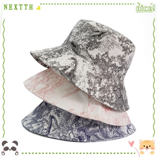 Nextth หมวกบักเก็ต พิมพ์ลายหมึก สีมัดย้อม เหมาะกับฤดูร้อน สไตล์สตรีท สําหรับตกปลา