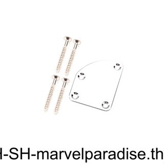 แผ่นบอร์ดคอกีตาร์ 4 หลุม พร้อมสกรู แบบเปลี่ยน สําหรับซ่อมแซมสายกีตาร์