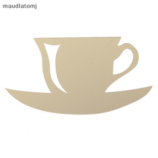 Maud นาฬิกาแขวน อะคริลิค รูปถ้วยกาแฟ กาน้ําชา 3D DIY สําหรับตกแต่งห้องครัว EN