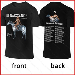 Ere1 Beyonce Renaissance Word Tour 2023 เสื้อเชิ้ตแขนสั้น รองรับสินค้า