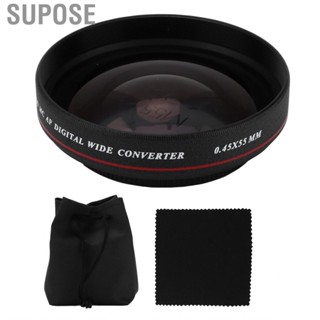 Supose Wide Angle Lens Filter  Optical Glass Ultra  Portable 0.45X Magnification for Cameras and Camcorders